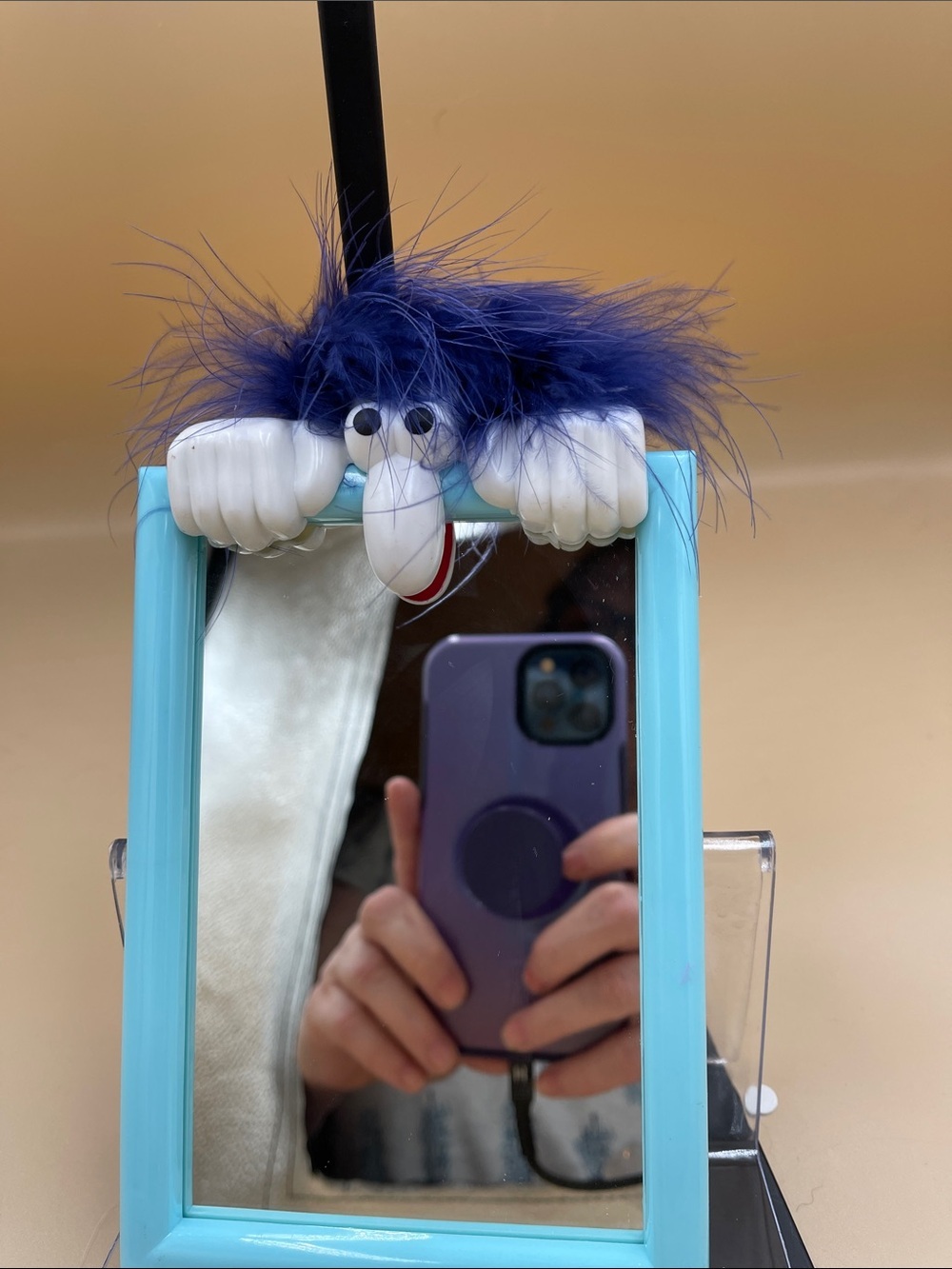 Funny Face Mirror with Stand adorable conversation piece